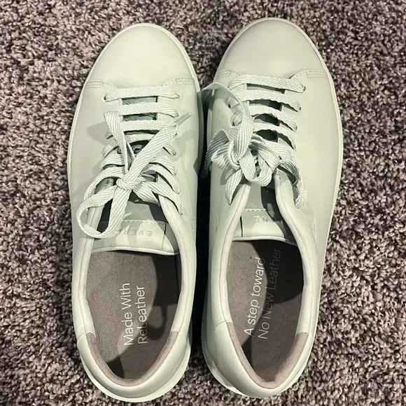 NEW Everlane releathered tennis shoes woman’s 6.5 lily green - Picture 7 of 8